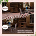 200 Pcs Miniature Dollhouse Flooring, 1:12 Scale Wooden Floor Boards for Model Decor (Brown)