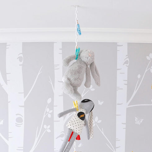 Dreambaby Toy Chain Organizer with Clips, Baby Plush Holder, Model L692