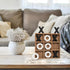 10.6 Inch GENMOUS Wooden Tic Tac Toe Game Board for Seniors Family Indoor, White Rustic Giant Tic Tac Toe Coffee Table