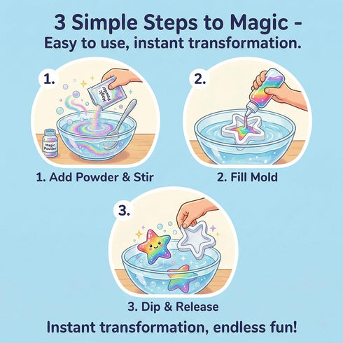 Bonding(12Solid+6Glow+4Sparkling+2Pearlescent) Magic Water Elf Refill Kit for Kids,DIY Glow Magic Elves Refills,Safe