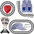 Set 3 Set Tigerdoe Kids Train Engineer Costume - PC -Train Conductor Hat, Vest, Red Bandana and Gloves -Childs