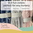 Knit Baby Blanket - Organic Cotton Receiving Blankets for Girls & Boys, Soft Knit Stroller/Throw Blankets, Geometric
