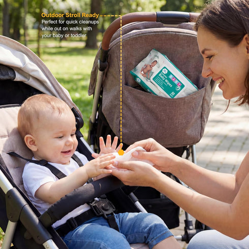 24 Pack (80 MED PRIDE Scented Baby Wipes, Wipes Each), Aloe & Vitamin E, Alcohol Free, Paraben Free, Soft & Strong Baby
