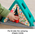 Fisher-Price S’more Shapes Camping Tent Block Sorting Activity, Baby Developmental Toy for Infants Ages 6+ Months