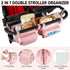 ZIOZERTT Gt2 V2,Double Double Stroller Caddy Compatible with Bob Duallie,Baby Jogger City Mini and Zoe Twin Stroller