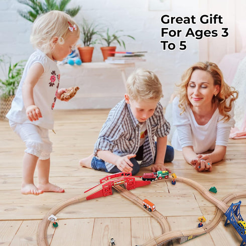 Set: Set On Track USA Bridge Accessory Train Suspension, Overpass and Arch Bridge Compatible with All Major Toy Trains