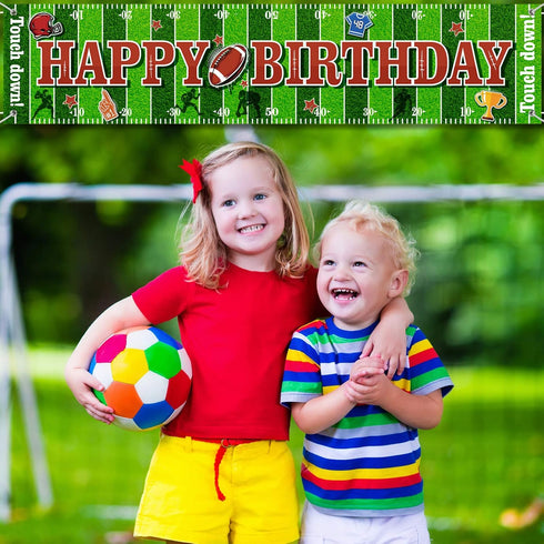 Tatuo Football Birthday Party Decorations, Sports Themed Backdrop Banner Supplies, Super Football Game Fan Party