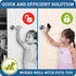 Door Lever Lock (3 Pack), Prevents Toddlers from Opening Doors, Easy One Hand Operation for Adults, Durable ABS (Black)