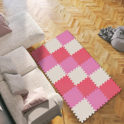 18 QC-ACIb18N qqpp EVA Rubber Tiles Interlocking Puzzle Foam Floor Mats - Baby Play Mat for Playing | Exercise Mat