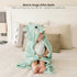 2-Pack 32" 32" Konssy Hooded Baby Towels, Soft & Absorbent Plush Fleece, Cute Animal Hood, Baby Bath Towels