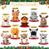 20 4.7 Inch 10 Leitee Pcs Small Stuffed Animals Bulk, Mini Plush Toys, Stuffed Jungle Animals Forest Animal Safari Lion