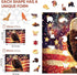 500 19x12.6 Reouinty Wooden Puzzle for Adults Pieces, Star Eagle Wood Jigsaw Puzzles, Beautiful Wall Decor. Wooden