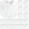 Zhanmai 20 Pack Muslin Baby Bibs Adjustable White Drool Bandana Bibs 6