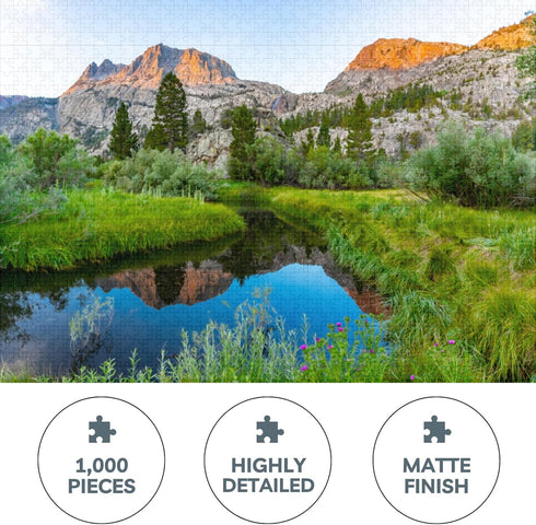 June Lake California 1000 Piece Puzzle for Adults - Stunning Scenic Photo, Engaging Puzzles for Ideal Pastime