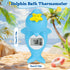 Baby Bath Thermometer, Dolphin Floating Bath Thermometer Baby for Newborns, Waterproof Bath Temperature Monitor