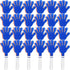 ZCYSRLQIN 24 Pcs Red/White/Blue Hand Clappers 7.5 Inch Noise Makers Plastic Clapping Hands