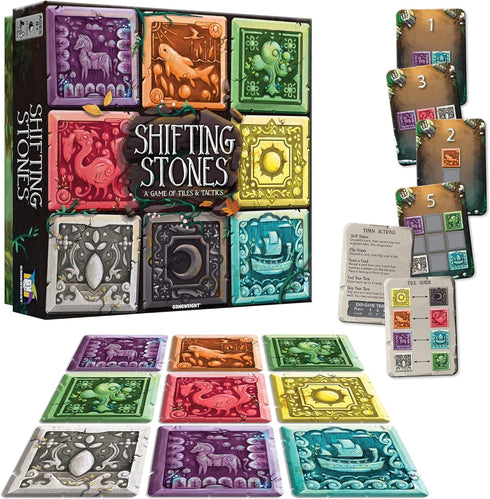 Gamewright Shifting Stones - A Visual Decision-Making Family Strategy Game of Tiles, Cards, and Tactics