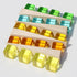 Rainbow Acrylic Gem Cubes - 10-Pcs Educational Sensory Training Crystal Toys for Children, Learn Color and Stacking