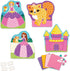 ORB My First Sticky Mosaics Princesses - Purple/Pink/Yellow/Blue, 9.5" x 1.5" x 9.5"