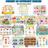 Huijing 29 Toddler Activities Preschool Learning Busy Book - Themes Binder Montessori Toys for Toddlers, Workbook