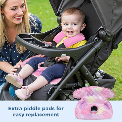 COOLBEBE 2 Pack Piddle Pads Car Seat Protector for Potty Training, Dry Waterproof Car Seat Liner Toilet Training