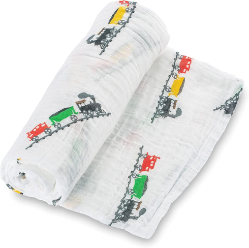 3 Pack 100% 47 47 Inches Cozy LollyBanks Muslin Swaddle Blanket, Muslin Cotton Soft Swaddle Blankets for Baby Boys, X