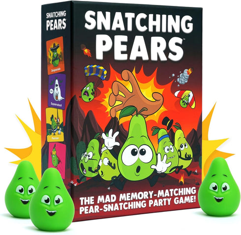 Snatching Pears! - Hilarious Memory-Matching Party Game for Kids, Teens & Adults, 2-6 Players, Age 7+