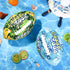 2 Pieces Water Football for Kids, 9 Inch Waterproof Beach Football for Outdoor Pool Game