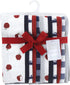 (Pack 2) Hudson Baby Unisex Baby Cotton Flannel Burp Cloths Bundle, Apple Orchard, One Size