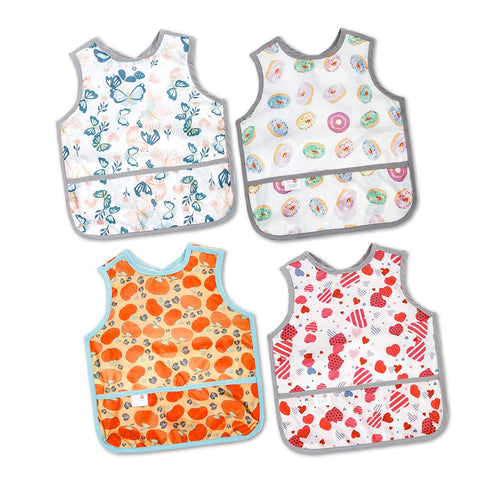 Joyo roy Mess Proof Baby Bibs for Eating Waterproof Toddler Bibs 1-3
