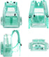 Clear Diaper Bag Backpack for Baby Girls Boys, Nappy Changing Bags for Women (Mint Green)