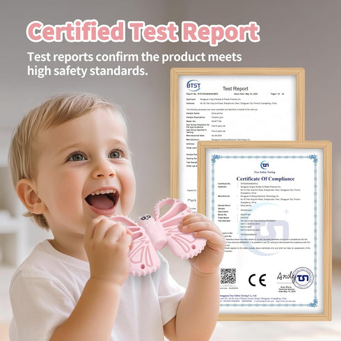 ETETOO 10X Settings, Vibrating Teether for Baby - Sensory Chew Toy for Autistic Children & Vibrating Chewy, Vibration