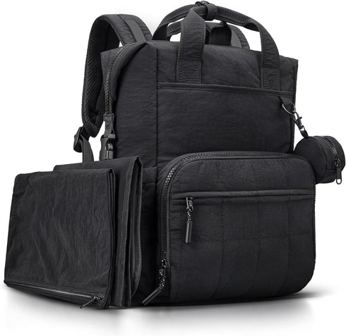 VONAL Diaper Bag Backpack, Lightweight Baby Diaper Bags, Travel Large Diaper Bag