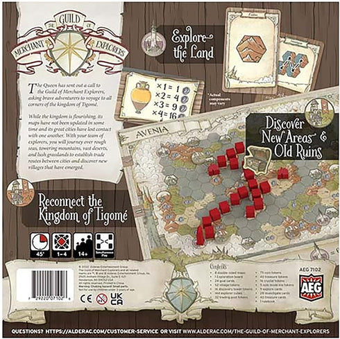 AEG: The Guild of Merchant Explorers - Board Game for 1-4 Players, Explore the World, Establish Settlements