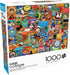 1000 Piece Jigsaw Puzzle for Adults - Suitcase Stickers by Buffalo Games - Lewis T Johnson - 26.75 x 19.75