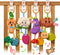 TUMAMA Hanging Vegetable Plush Toy Set, 4 Different Vegetable Crib Stroller Toys,