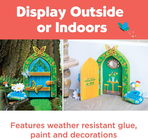 Creativity for Kids Butterfly Fairy Door Kit - Painting Arts and Crafts for Kids, Creative Gifts for Age 6-7+