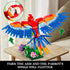 Set, 2 1 14+ (1176 Vziimo Parrot Floral Building MOC Flower and Parrot Collectible Table Art Kit, Creator in Animals