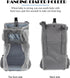 HAKIDZEL Hanging Diaper Organizer Pouch for Crib, Large Gray Fabric Nursery Storage Bag with Diaper Holder for Newborns