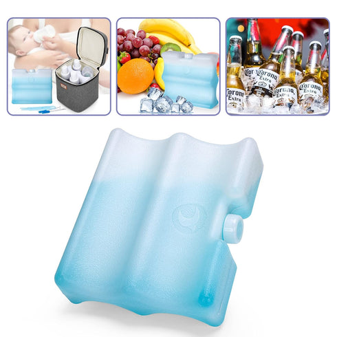 Pack Pack 9 Oz CURMIO Bottle Ice for Breastmilk Storage Bag, Reusable Ice for Breastfeeding Working Moms (Fits