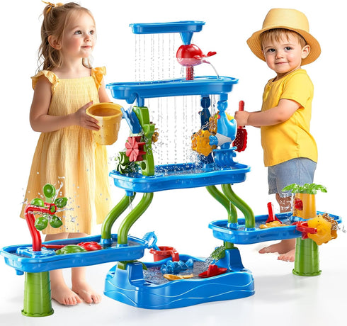 WATUDOU Kids Water Table for Toddlers Kids Ages 3-5 4-8, 5-Tier Water Table