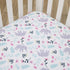Carter's Floral Elephant Crib Sheet in White and Multi-Color - Super Soft