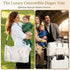 Extra Large Diaper Tote Bag with Shoe Compartment & Pacifier Pocket, Travel Baby Diaper Bag for Mom, Hospital Maternity