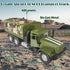 OTONOPI Military Truck Armored Vehicle Die Cast Metal Alloy Pull Back Toy Car Army Transport Model for Kids with Lights