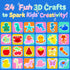 20 24 4-8 QANIY Magic Water Elf Toy Kit for Kids with Gels and Molds, Aqua Fairy,Fun DIY Craft Kit, Squishy Maker