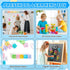 Set, 3-12(Transparent) VigorFun Magnetic Blocks Magnet Building Blocks with Toy Figurine and Storage Bag for Kids