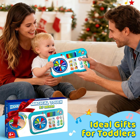 6-12 1 Baby DJ Toys for Months, DJ Table for Baby Year Old Boys Girls, Interactive Early Development Toy, Christmas