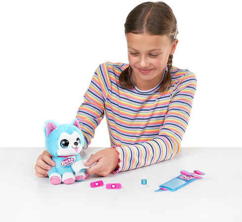 Pets Alive Pet Shop Surprise S3 Puppy Rescue (Yorkshire) - ZURU Surprise Plush with Interactive Features