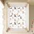 innewgogo 1 Pack 52" 28" Cute Pets Dogs Hearts Print Baby Cotton Fitted Crib Sheet for Boys Girls Soft Breathable