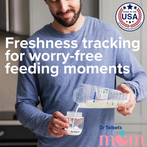 Talbot's 20 Count Dr. Mom MilkFresh Breastmilk Freshness Sensors - Pairs with App to Monitor Time and Temperature